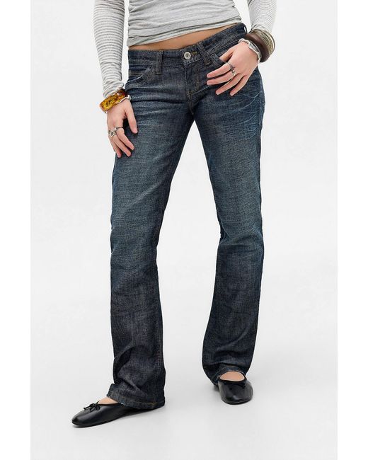 BDG Blue Ryen Skinny Straight Jeans 24w 32l At Urban Outfitters