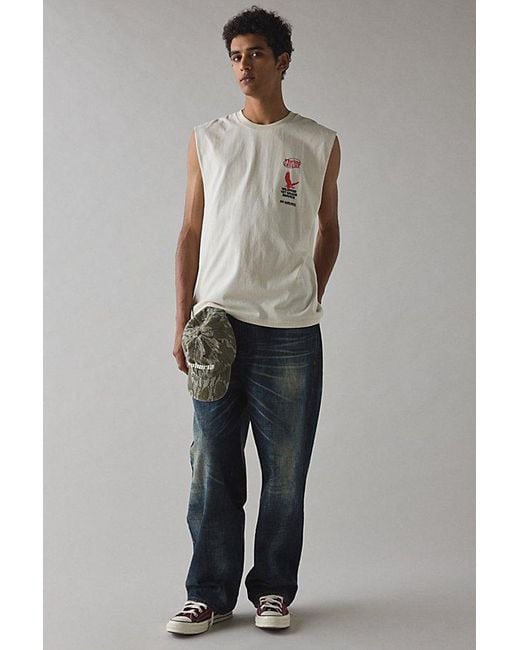 Thrills Natural Service Graphic Muscle Tee for men
