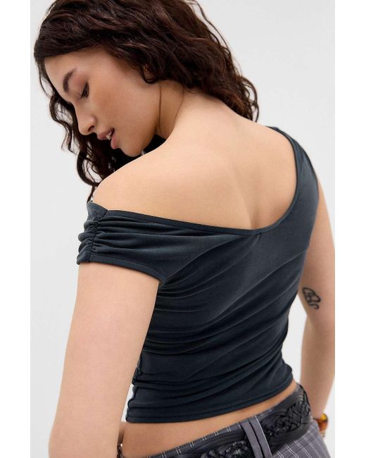 Silence + Noise Gray Silence + Noise Fia Cupro Top