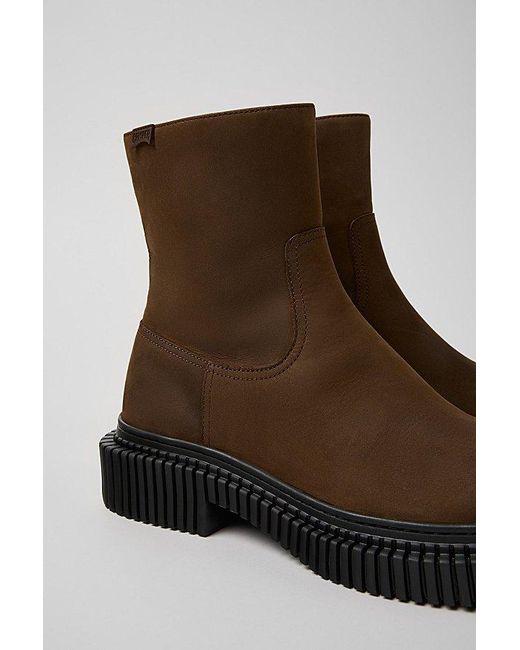 Camper Brown Pix Berlin Leather Ankle Boot for men