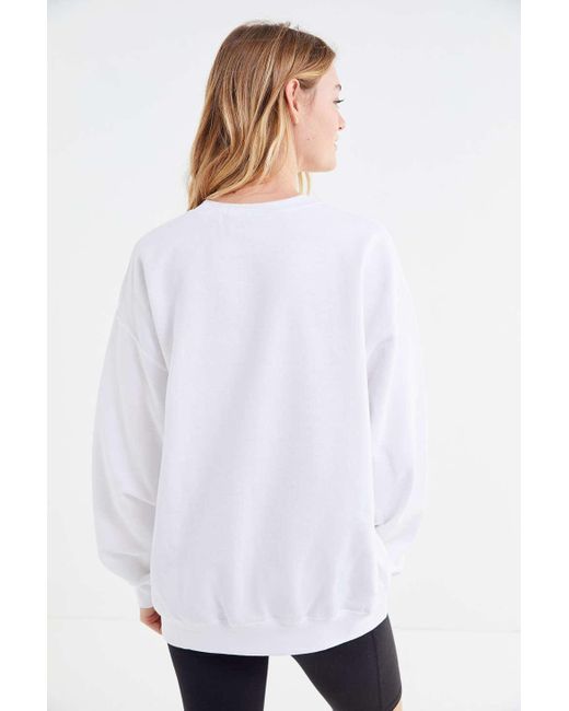 Urban Outfitters Van Gogh Sunflowers Pullover Sweatshirt in White | Lyst