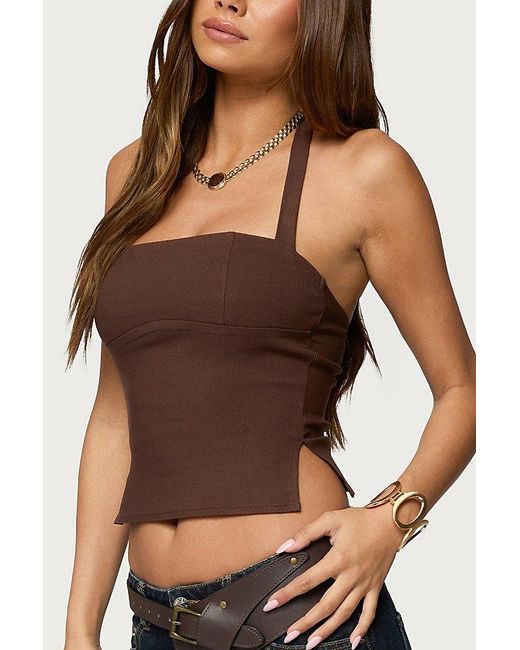Edikted Black Dara Halter Top