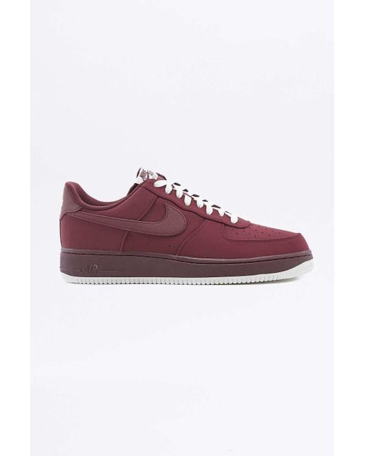 Nike Air Force 1 Burgundy Trainers in Red for Men Lyst UK