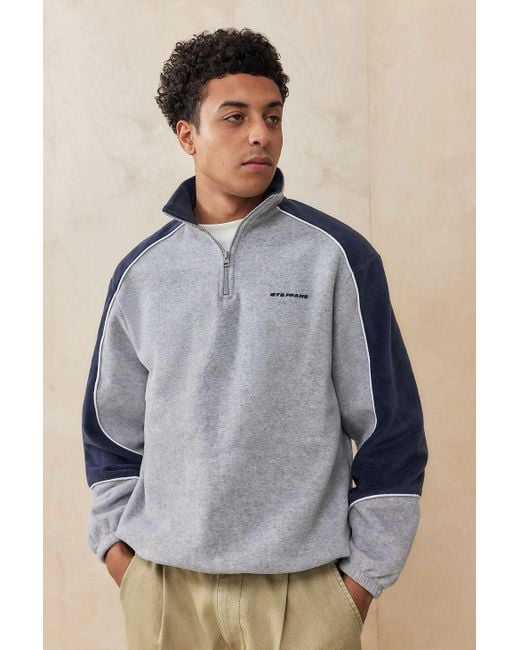 iets frans Gray Panelled Fleece for men