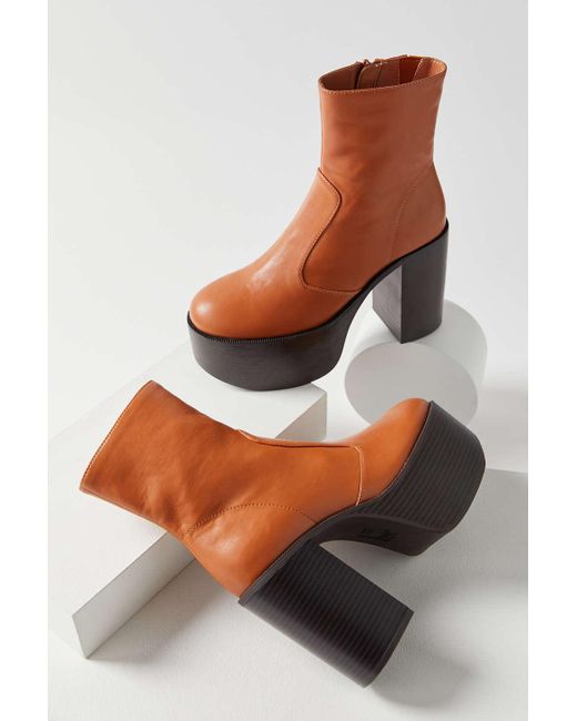 Urban Outfitters Brown Uo Harper Ultra-platform Boot