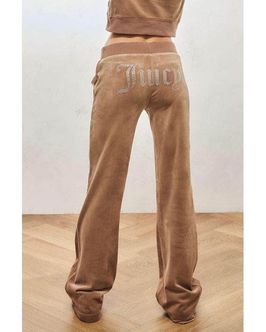 Juicy Couture Natural Taupe Butterfly Track Pants