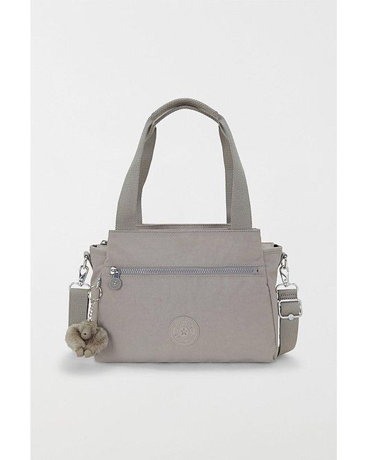 Kipling Gray Elysia Nylon Shoulder Bag