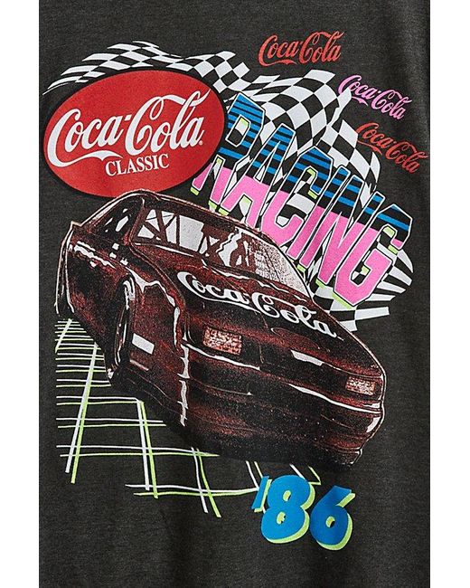 Urban Outfitters Black Coca Cola Racing '86 Tee for men