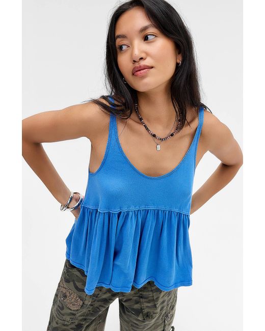 BDG Blue Babydoll Tunic