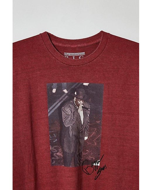 Urban Outfitters Red Biggie Photo Tee for men