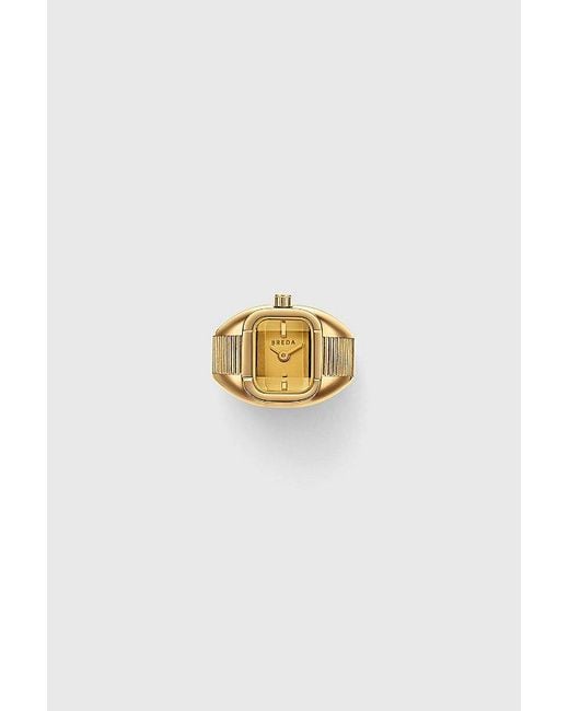 Breda White 'Nocturne' Expandable Ring Watch