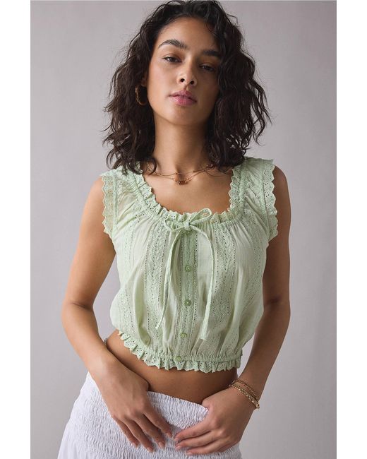 Kimchi Blue Green Juniper Tank Top