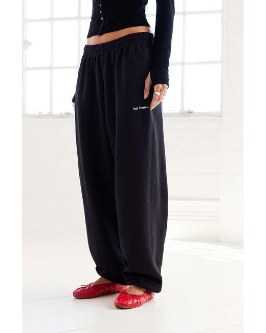 iets frans Black Cuffed Joggers