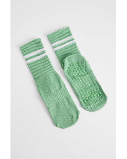 Out From Under Green Non-slip Pilates Sports Socks
