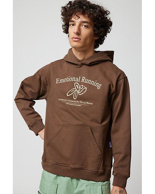Hermanos Koumori Brown Emotional Hoodie Sweatshirt for men