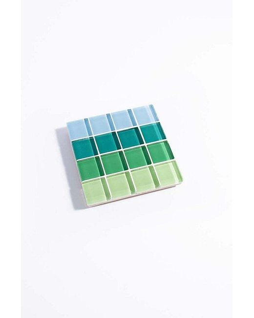 Subtle Studios Green Ombre Tile Coaster