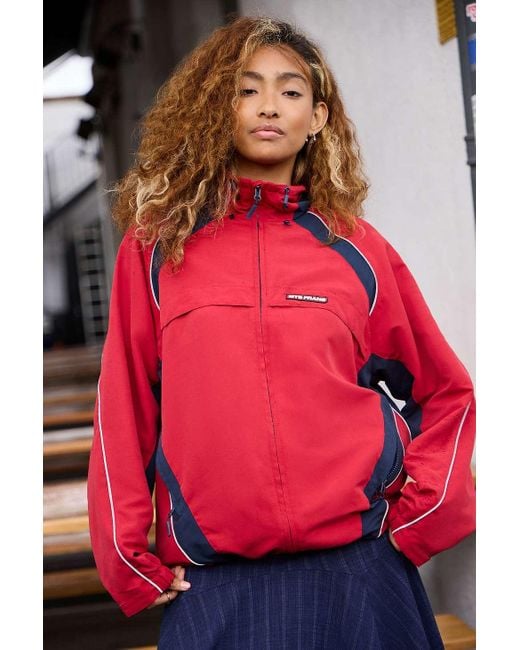 iets frans Red Tyla Panelled Shell Jacket