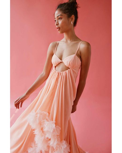 San Luis Maxi Dress El Limon Floral Pink