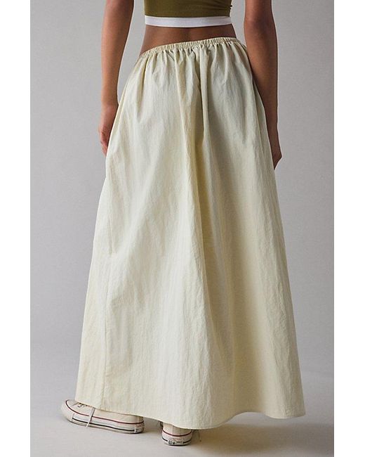 Lioness White Sweet Escape Low-Rise Maxi Skirt