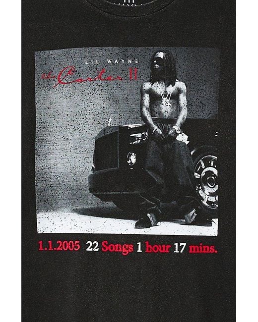 Urban Outfitters Black Lil Wayne Tha Carter Ii Graphic Tee for men