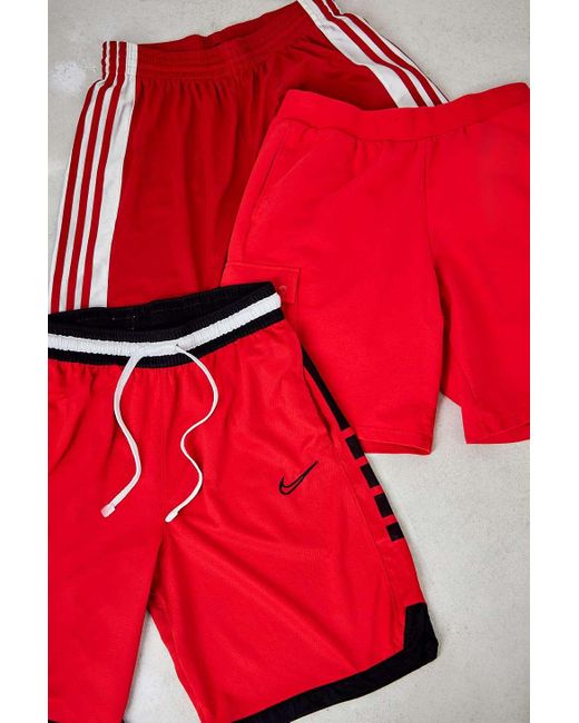 Urban Renewal Red Sports Shorts