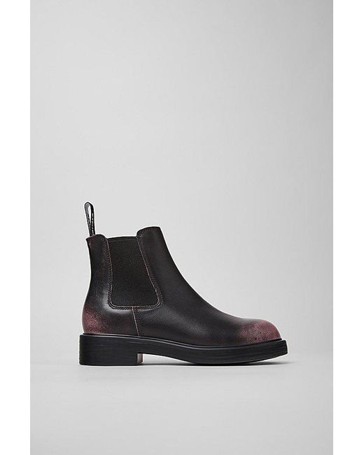Camper Black Dean Leather Chelsea Bootie