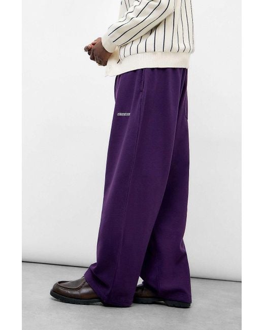 iets frans Purple Harri Plain Joggers for men