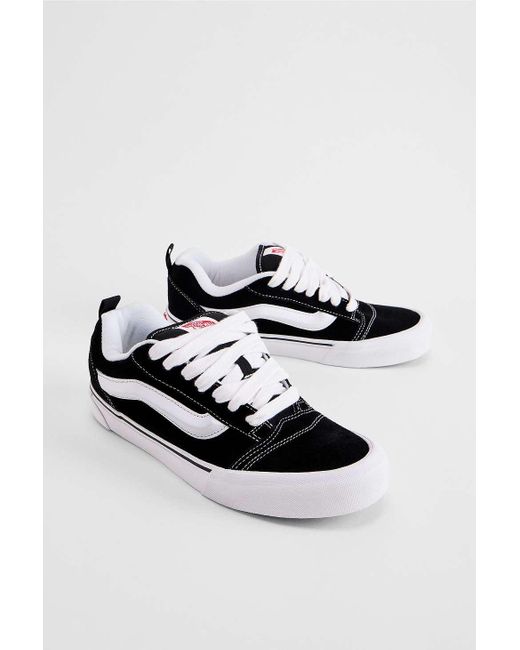 Vans Black & White Knu Skool Trainers