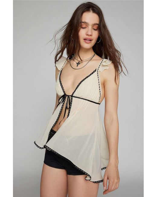 Kimchi Blue White Too Cute Babydoll Cami