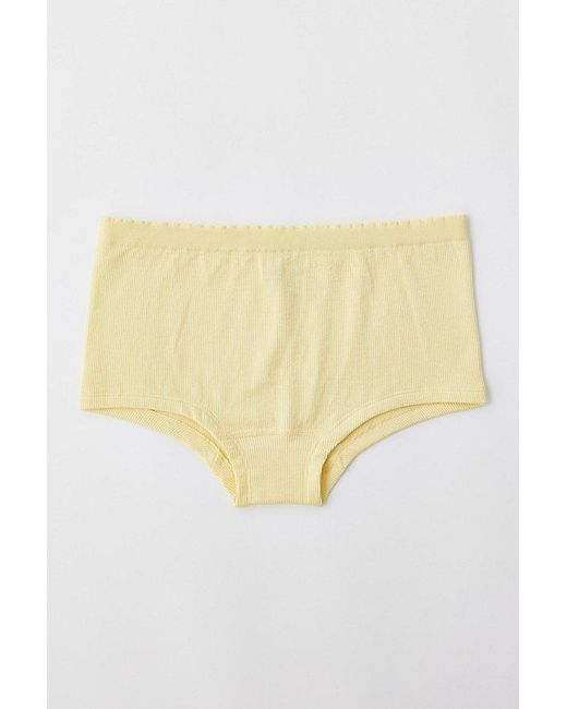 Out From Under Yellow Seamless Boyshort Undie