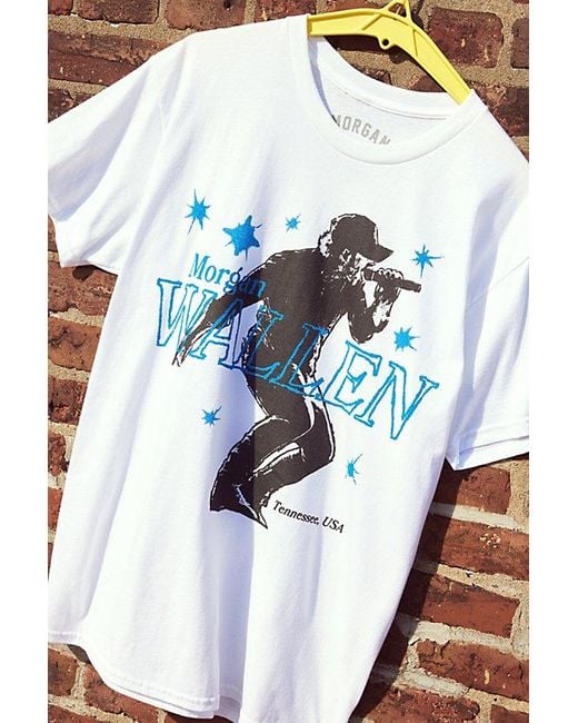 Urban Outfitters Blue Morgan Wallen Stars Graphic Tee for men