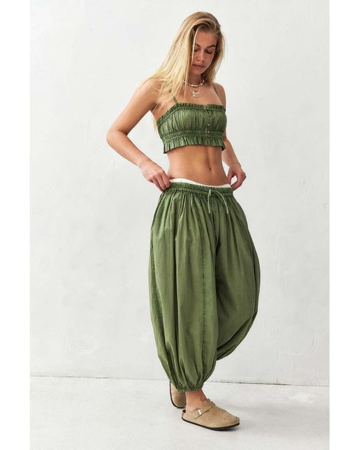 Out From Under Green Jasime Balloon Pants Xs At Urban Outfitters