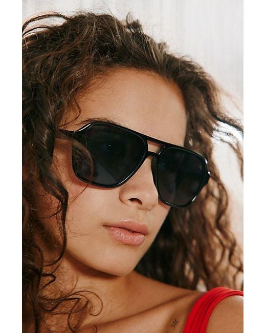 Urban Outfitters Black Uo Essential Aviator Sunglasses