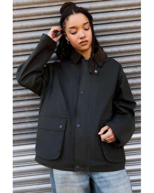 BDG Black Nina Wax Jacket