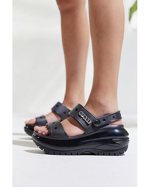 CROCSTM Black Mega Crush Sandal