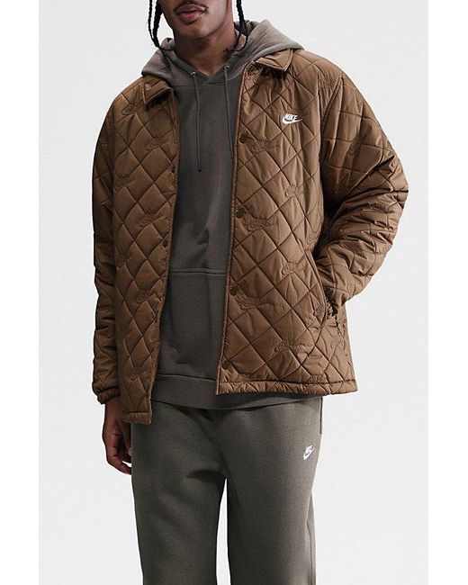 nike quilted jacket mens