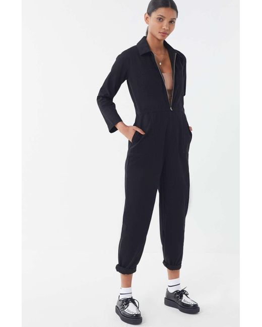 Urban Outfitters Uo Rosie Black Utility Jumpsuit