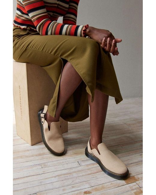 Dr. Martens Brown Dr. Marten Carlson Suede Slingback Mule