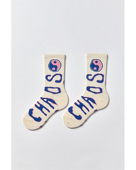 Urban Outfitters Blue Order & Chaos Crew Sock for men