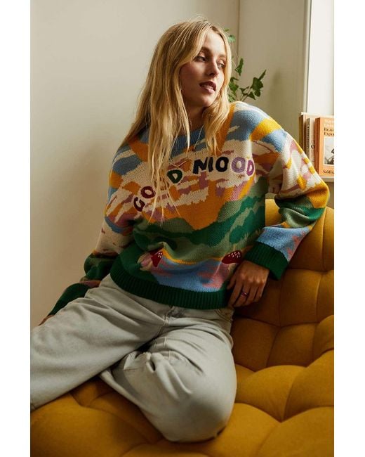 Urban Outfitters Multicolor Uo Good Mood Knit Jumper