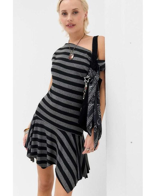 Silence + Noise Black Silence + Noise Myla Off-shoulder Mini Dress