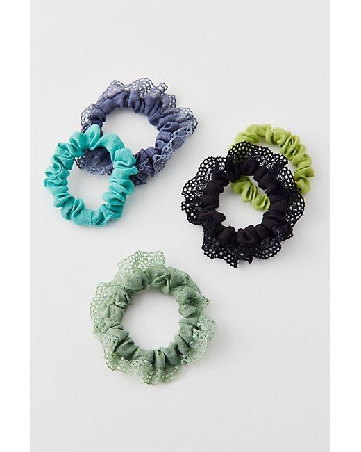 Urban Outfitters Blue Sunwashed Scrunchie Set