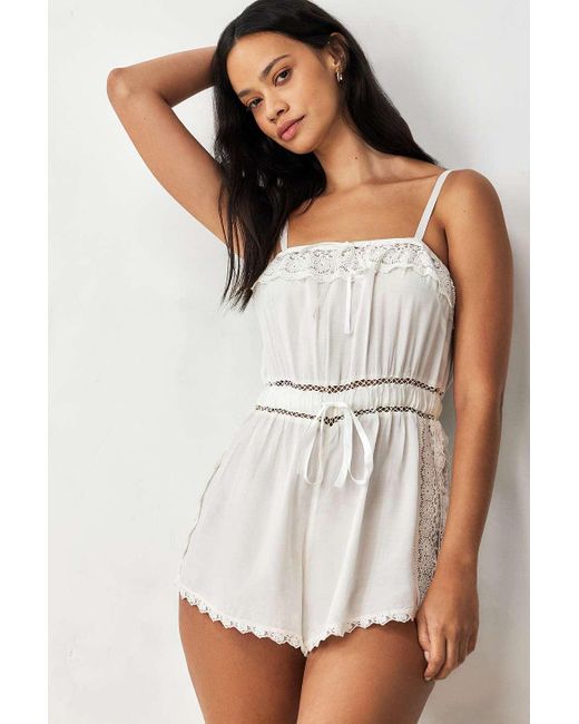 Out From Under White Sail Away With Me Playsuit