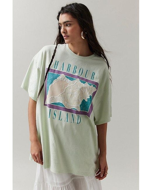 BDG Green Harbour Island Shell T-Shirt Dress