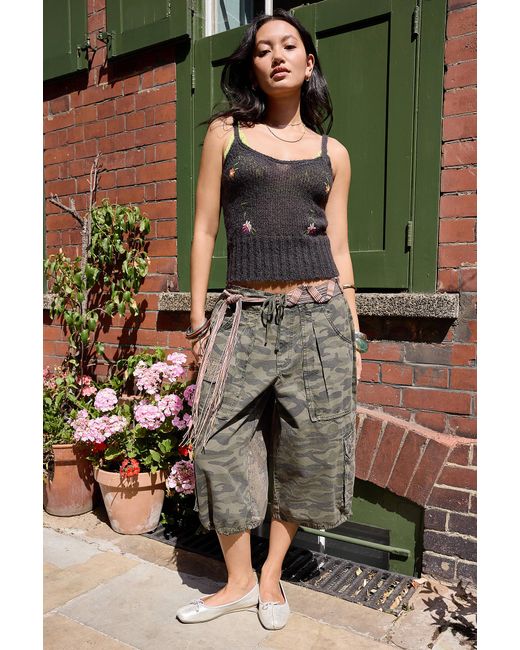 Kimchi Blue Black Lofty Embroidered Cami