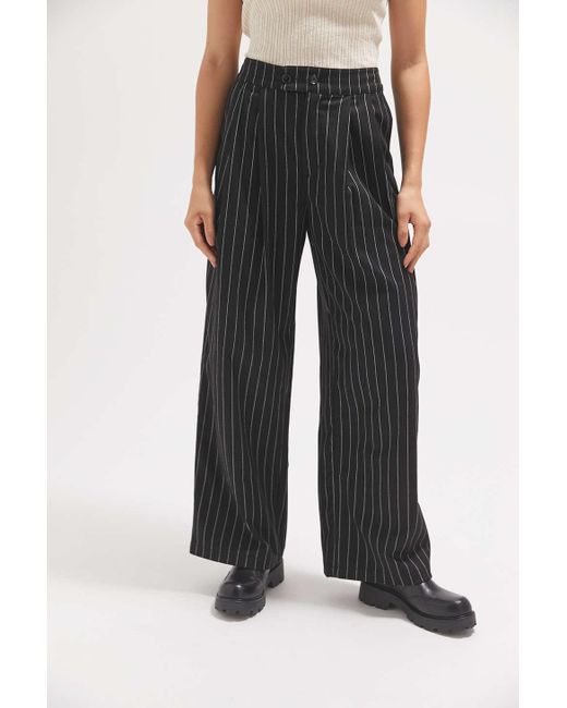 Urban Outfitters Uo Martha Pinstripe Pleated High waisted Trouser