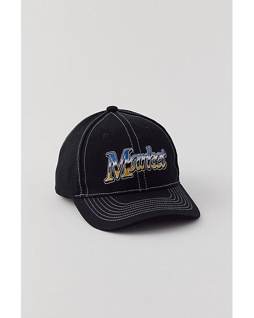 Market Blue Reflection 6-Panel Baseball Hat for men