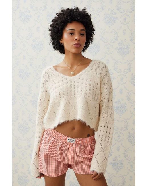 Kimchi Blue Natural Open Stitch Jumper