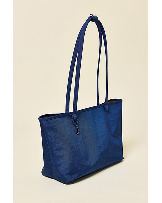 Baggu Blue Medium Nylon Reverse Tote Bag
