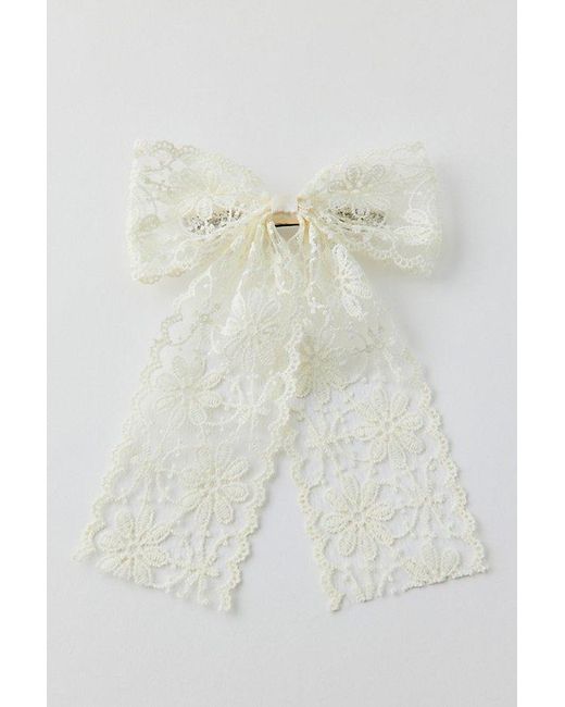 Urban Outfitters Multicolor Maisie Lace Hair Bow Barrette